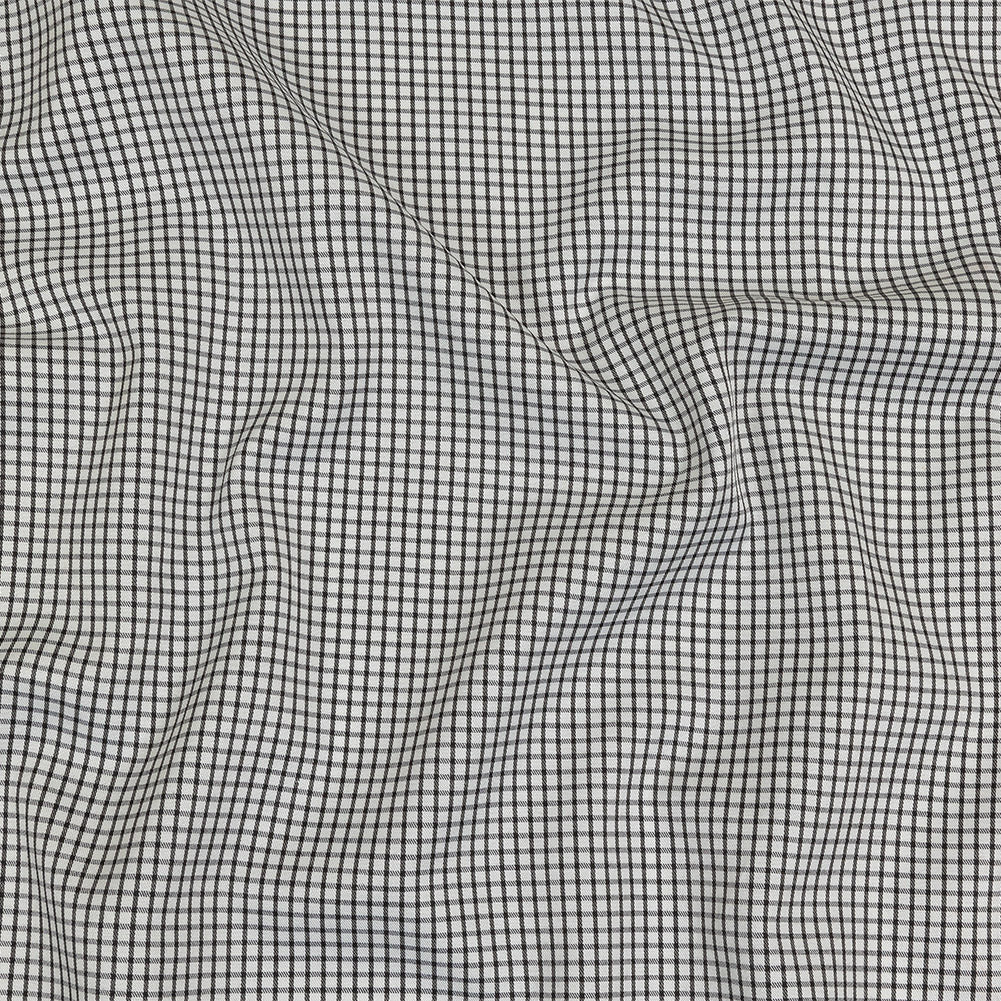 White and Black Checked Cotton and Polyester Twill - Joann Fabrics
