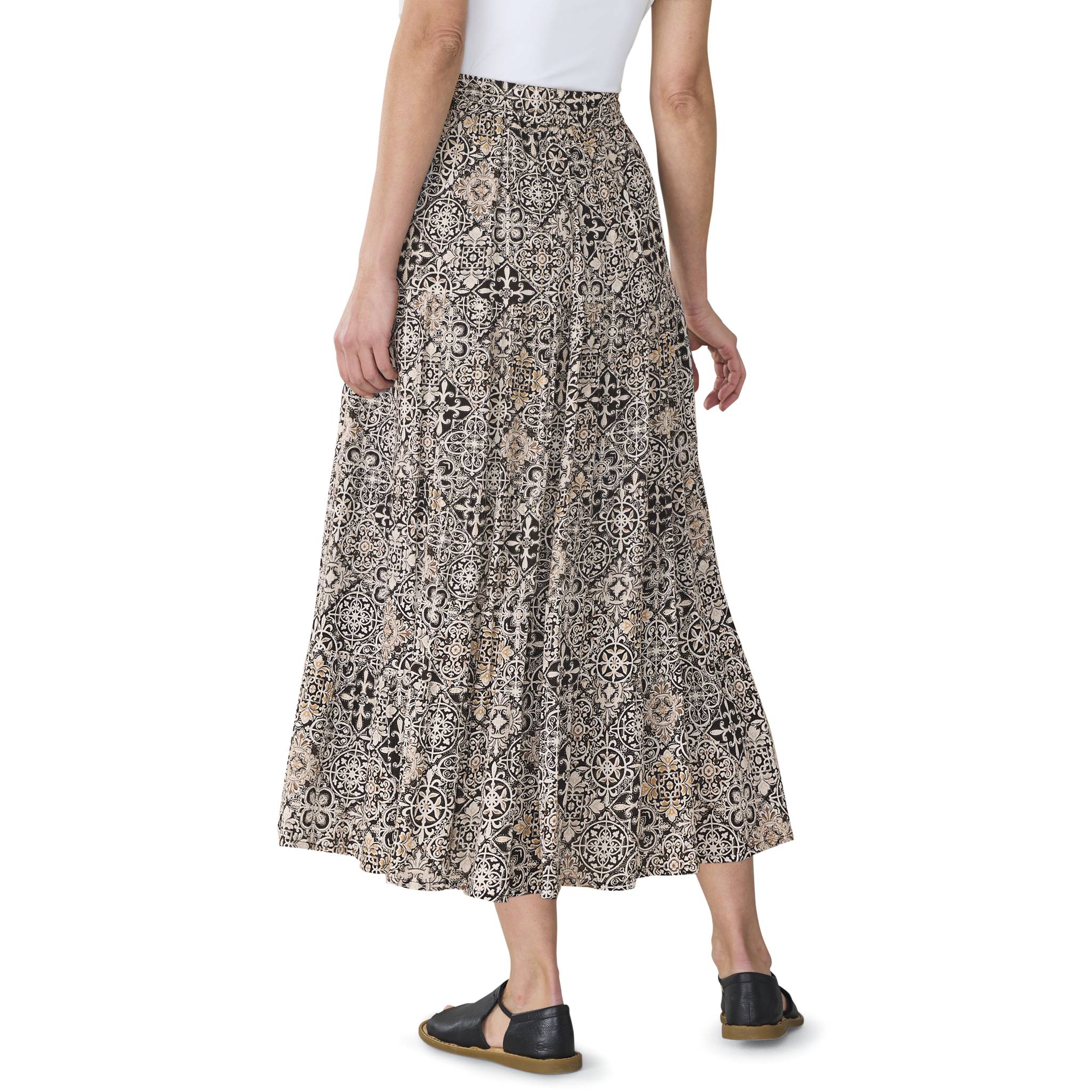 Batik Tiered Crinkle Skirt - Northstyle Catalog