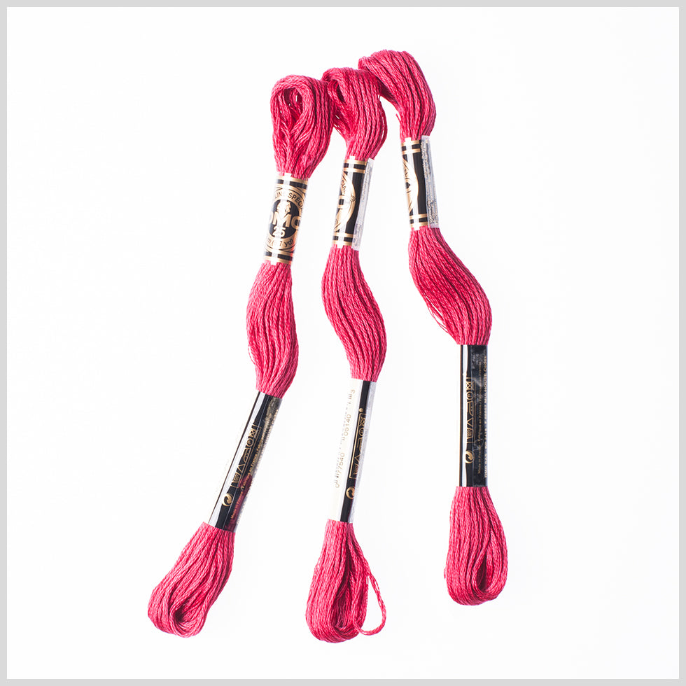 3-Pack DMC Size 6 Embroidery Floss #498 Dark Red (3 Pack) - Joann Fabrics