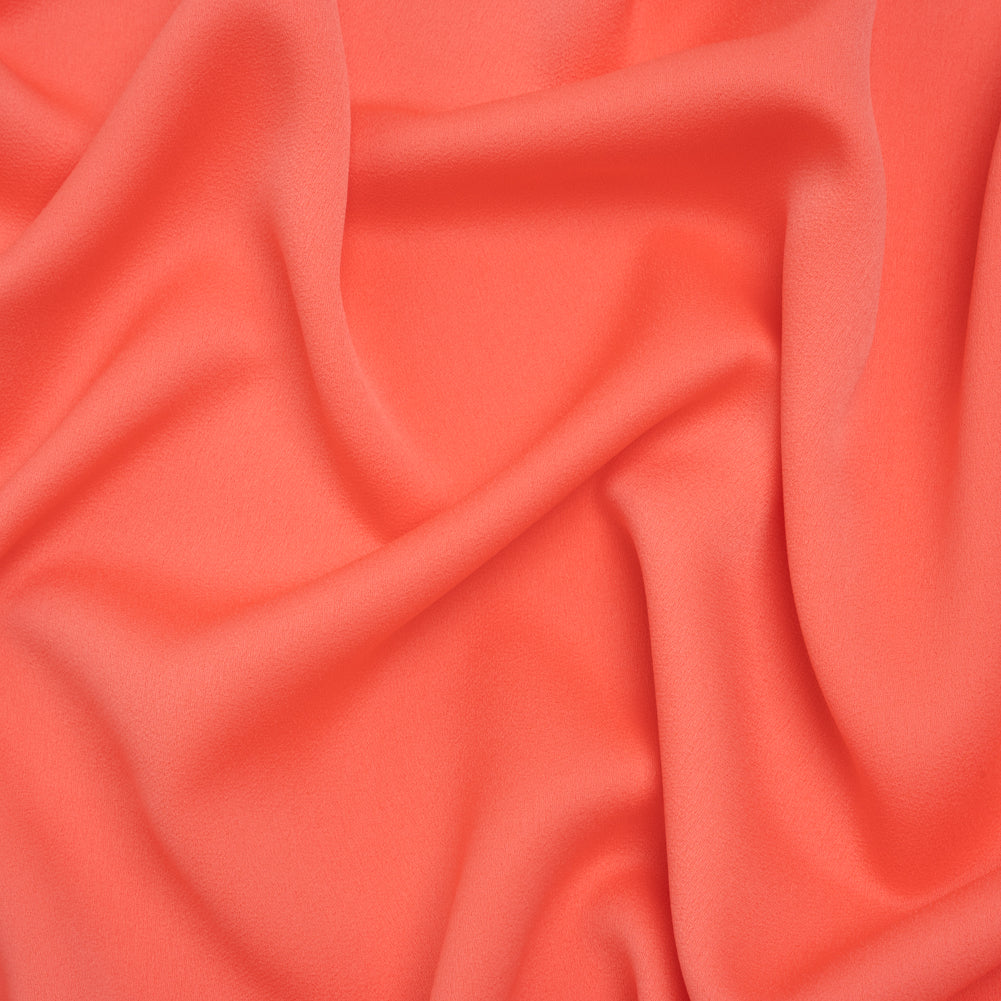 Satin Faced Polyester Crepe by Trina Turk - Coral Lily - Designer Deadstock - Joann Fabrics