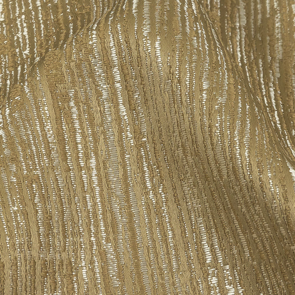 Recycled Polyester Jacquard - Gold Striated - British Imported - Joann Fabrics