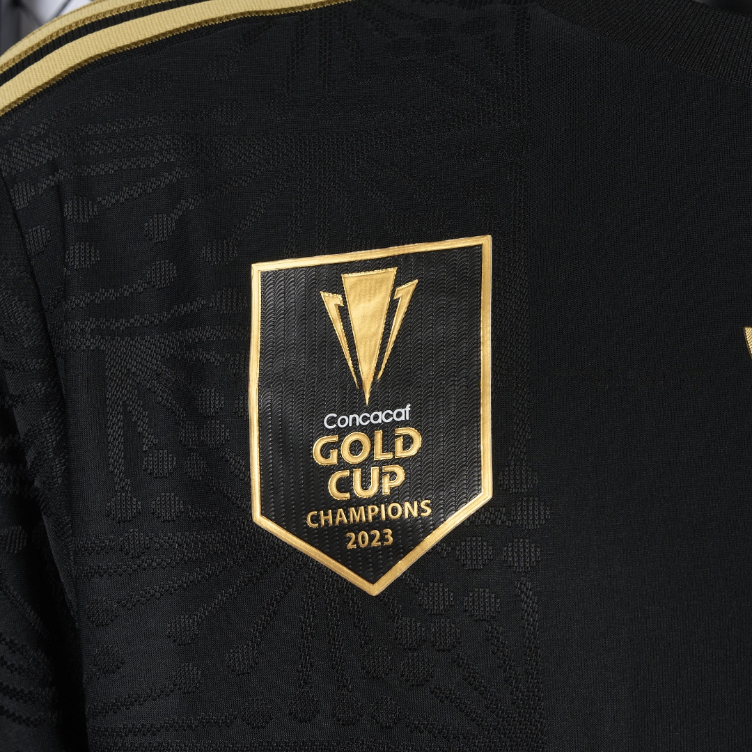 Mexico 2025 Gold Cup Home Black Jersey - Player Version - UnitedFutballJersey