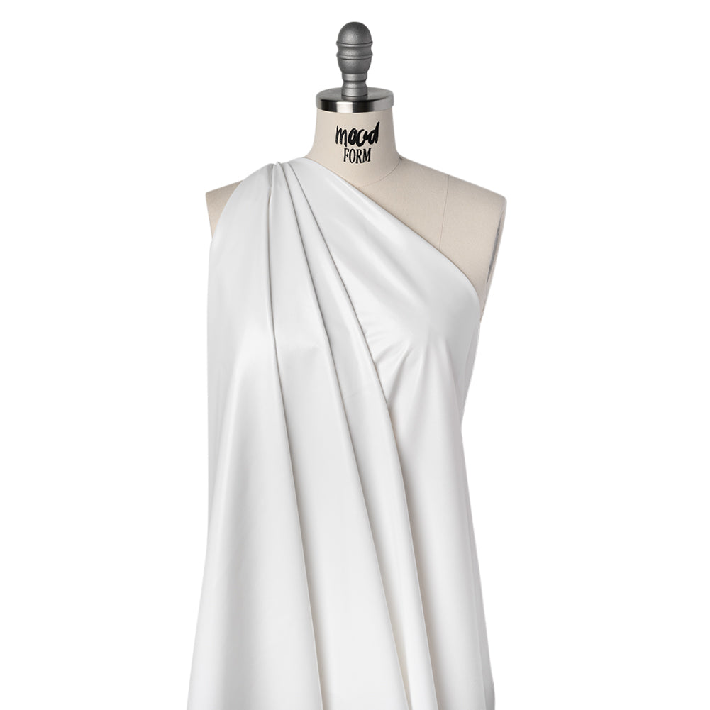 Knit Faux Leather with PET Anodized Aluminum Film - White - Elizabeth Collection - Joann Fabrics
