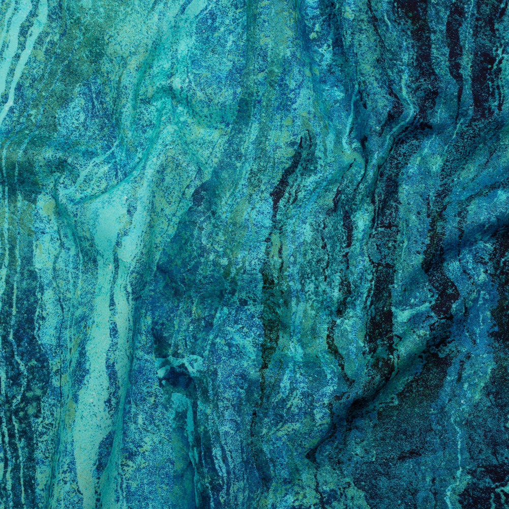 Stonehenge Quilting Cotton by Northcott - Peacock Swirling Lines Gradient - Ombre II Collection - Joann Fabrics