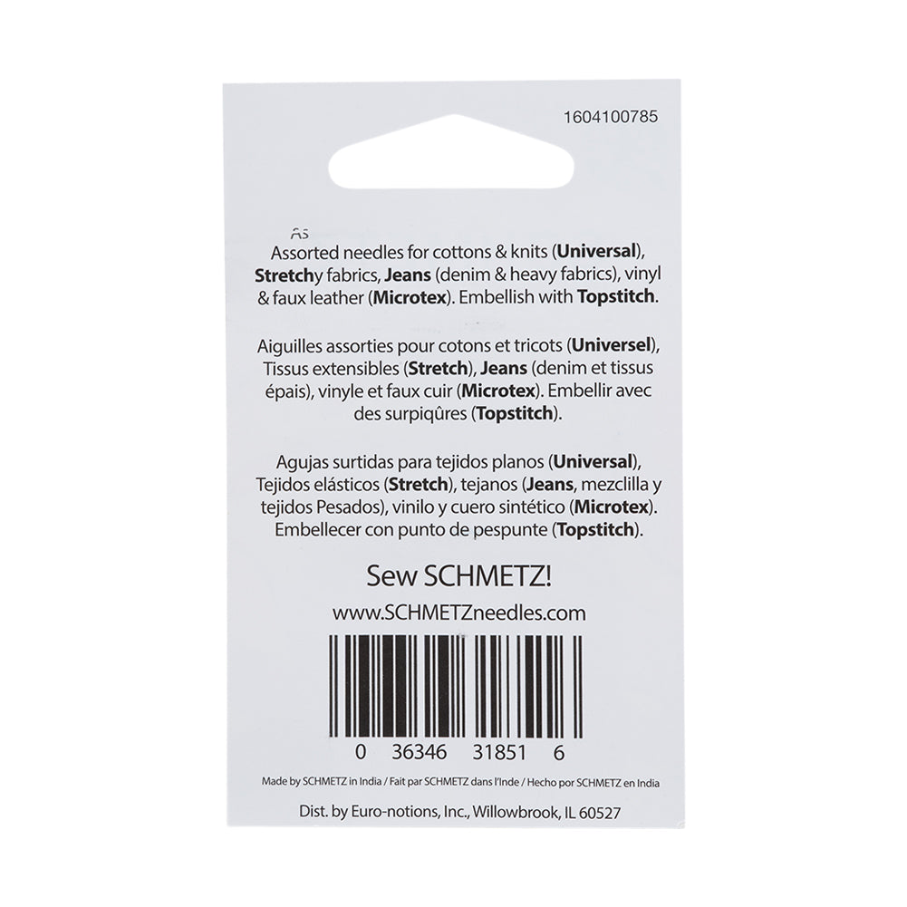 Schmetz Costume Pack Machine Needles - Assorted Sizes and Types - 10 ct - Joann Fabrics