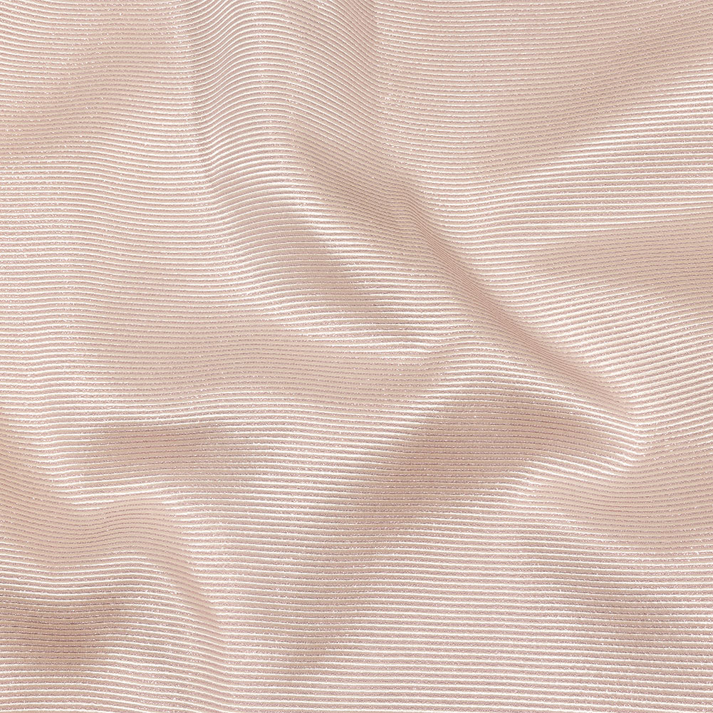 Pastel Pink Metallic Stripes Polyester Matelasse - Joann Fabrics