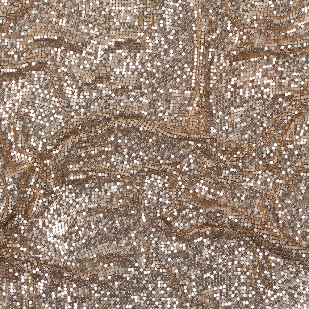 Mood Exclusive Joan Rose Gold Tubular Chainmail Fabric - Joann Fabrics