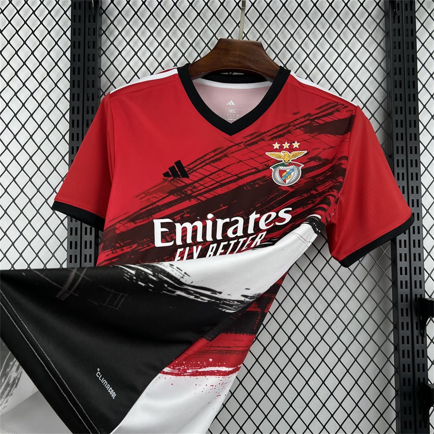 Benfica 26-27 Red Black Pre-Match Jersey - Fans Version - UnitedFutballJersey