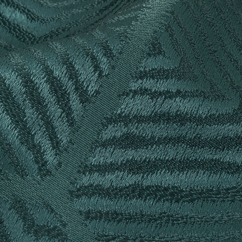 British Imported Peacock Geometric Chevron Recycled Polyester Jacquard - Joann Fabrics