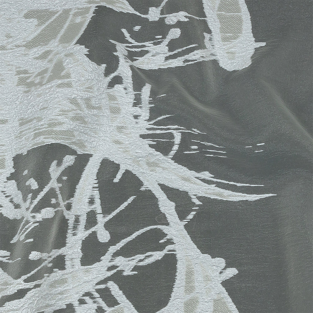 Metallic White Abstract Splatters Luxury Burnout Brocade - Joann Fabrics