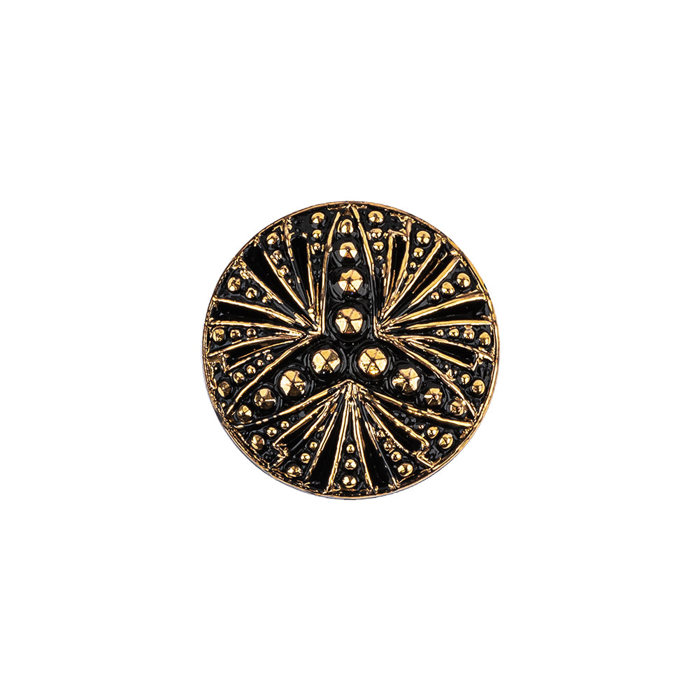 Vintage Bronze Classical Shank Back Glass Button - 28L/18mm - Joann Fabrics