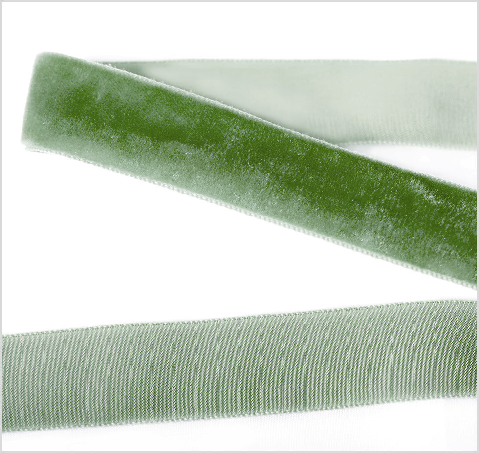 Single Faced Velvet Ribbon Made in Italy - 7/8