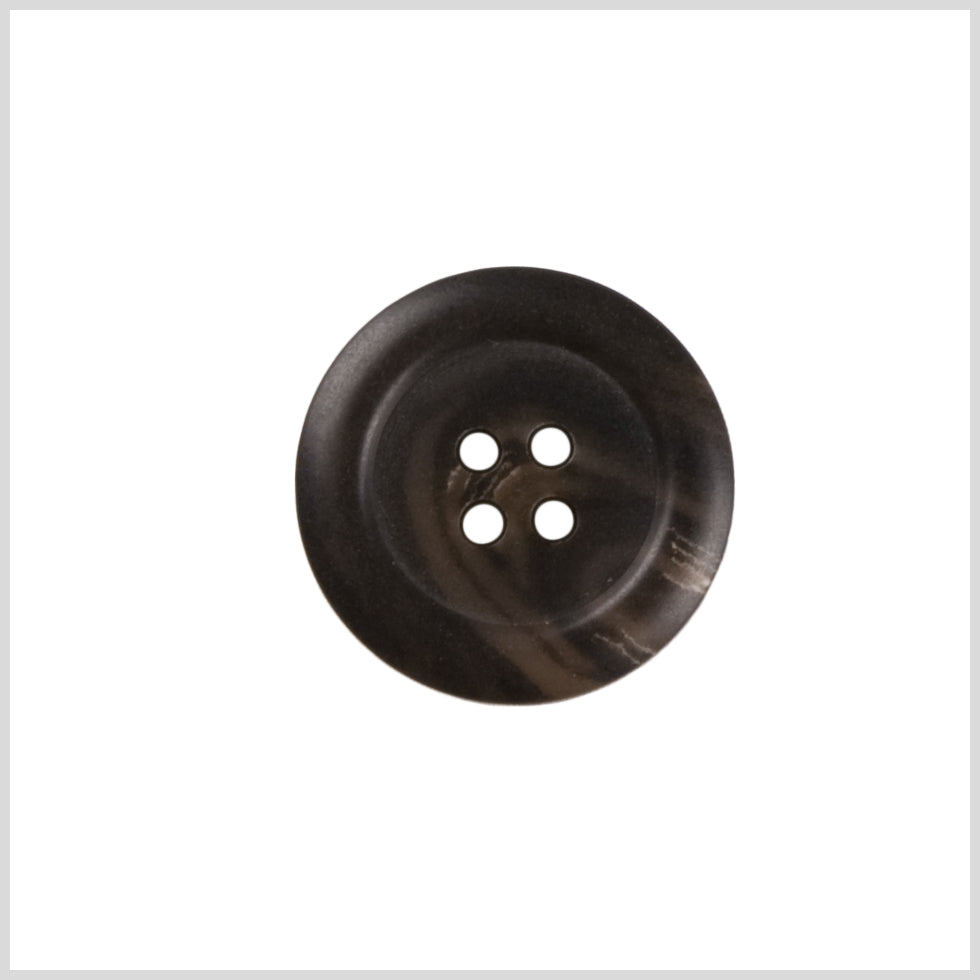 Plastic 4-Hole Button - 36L/23mm - Dark Brown Natural Swirls - Joann Fabrics