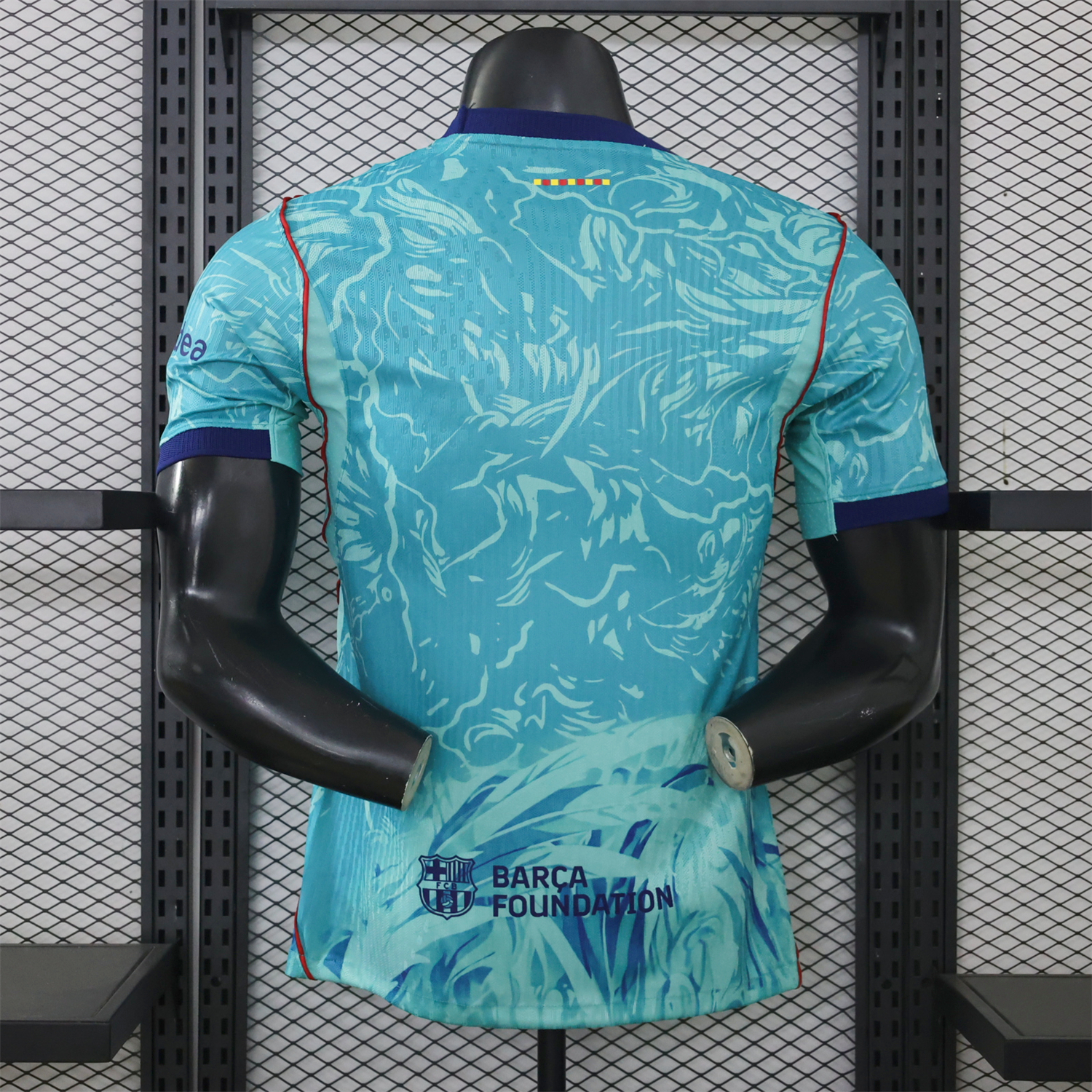 Barcelona 26-27 Mint Green Blue Bird Special Jersey - Player Version - UnitedFutballJersey