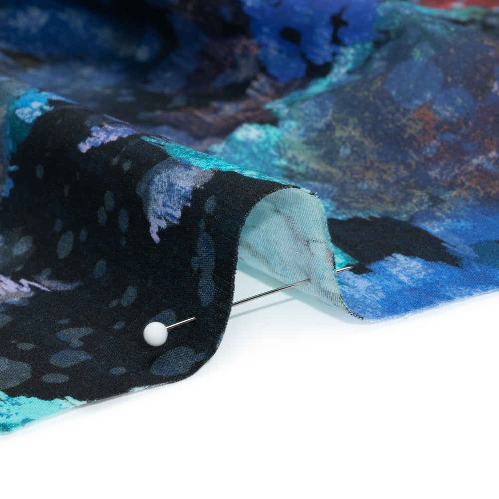 Mood Exclusive Blurred Blues Cotton Voile - Joann Fabrics