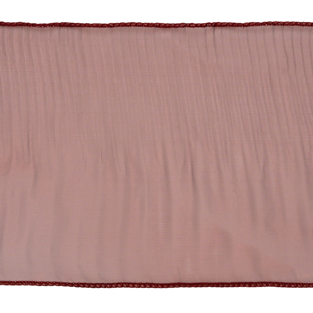 Yaya Han Pleated Ruffle Organza Trim - Mermaid Dark Red, 5