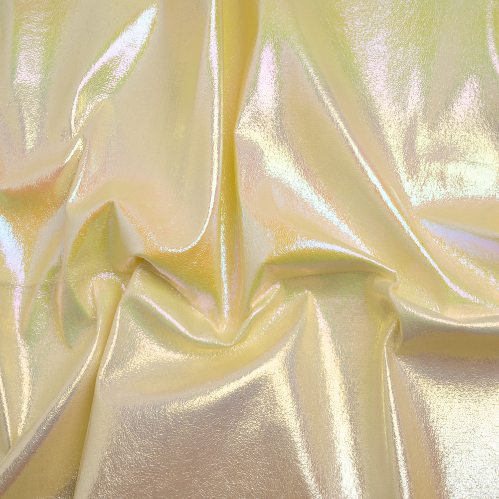 Crinkled Metallic Faux Leather - Pastel Rainbow Ombre - Adriana Collection - Joann Fabrics
