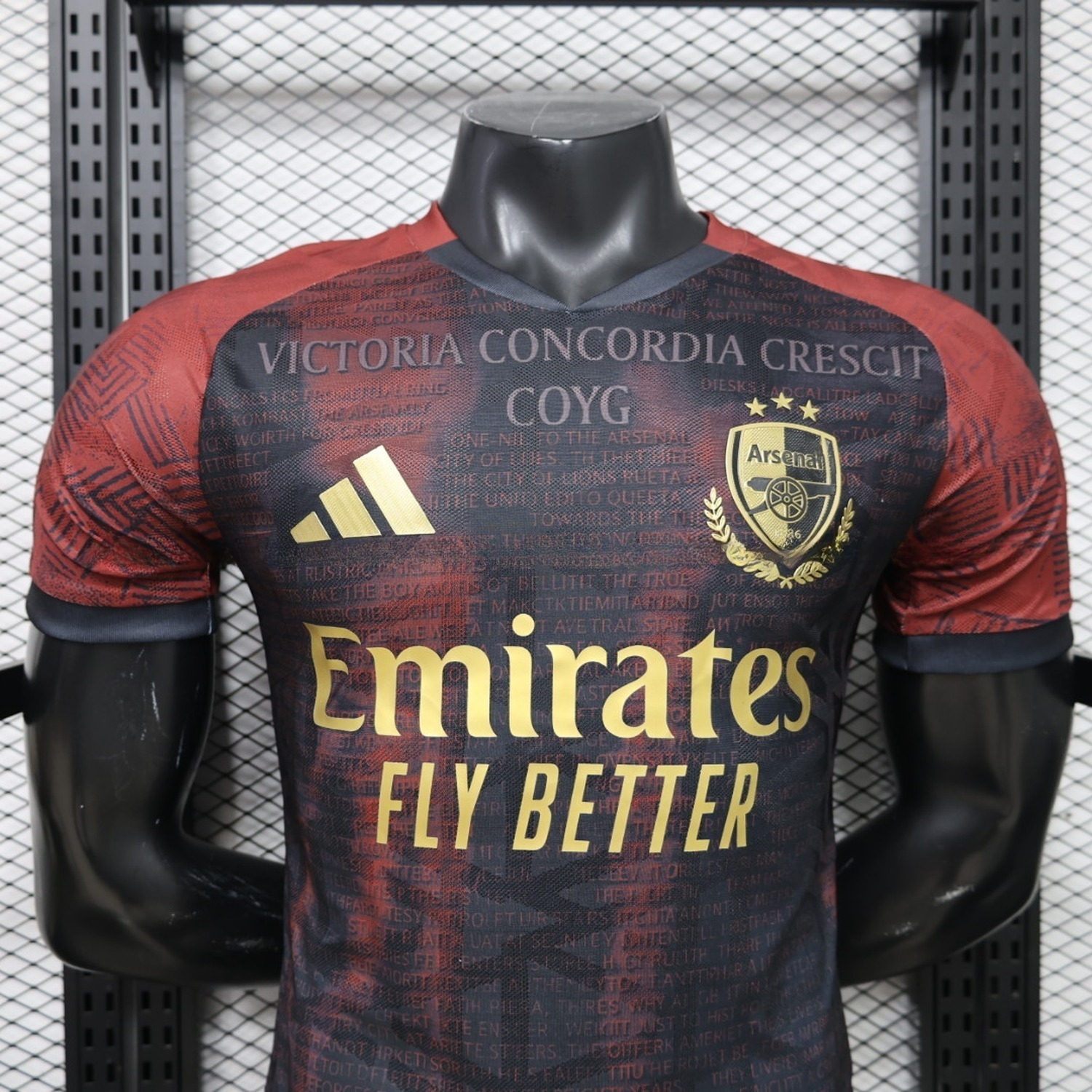 Arsenal 26-27 Black Red Special Jersey - Player Version - UnitedFutballJersey