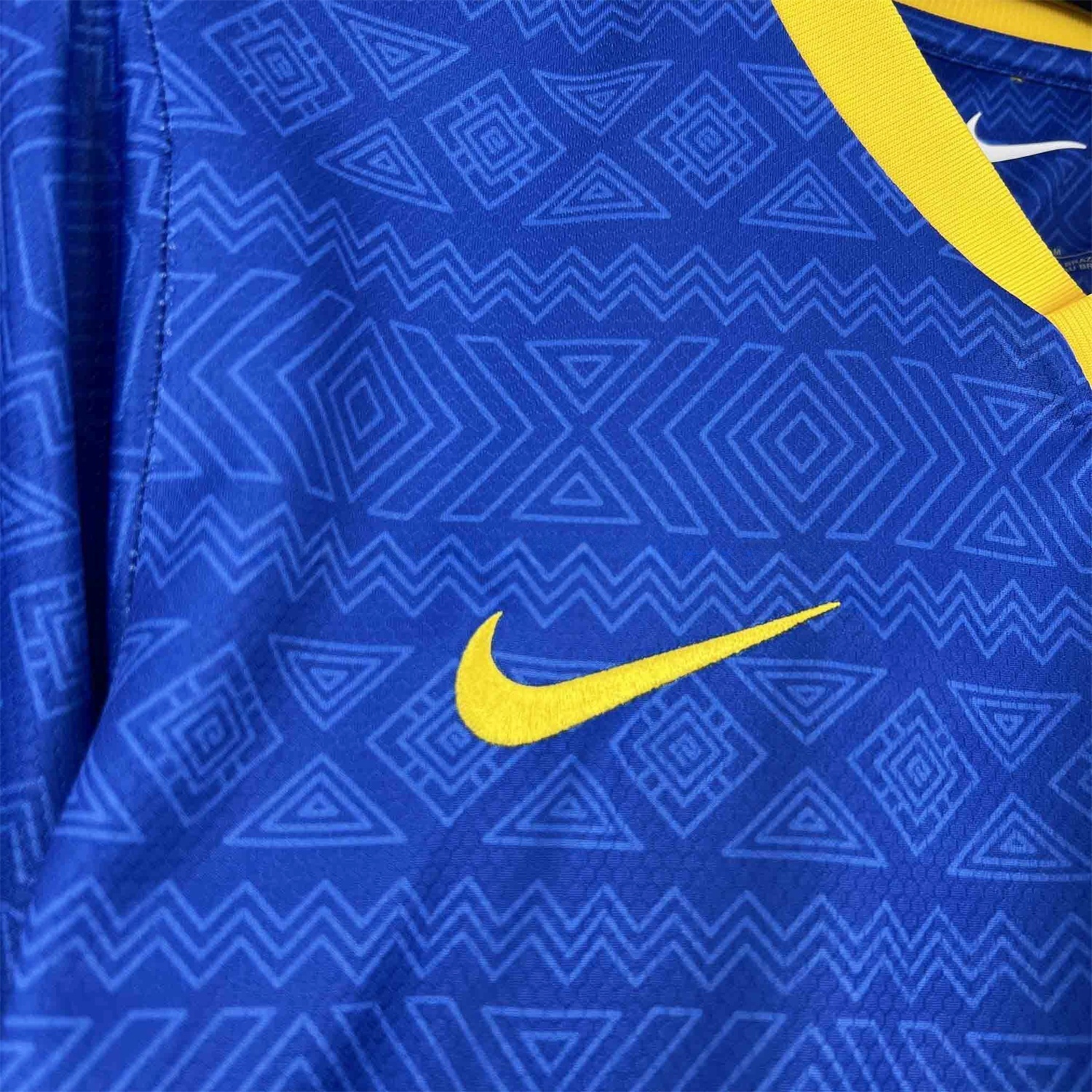 Brazil 2026 Diamond Texture Blue Special Jersey - Fans Version - UnitedFutballJersey