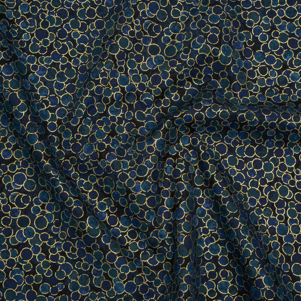 Metallic Printed Quilting Cotton by Northcott - Dusk Polka Dot Confetti - Shimmer Collection - Joann Fabrics