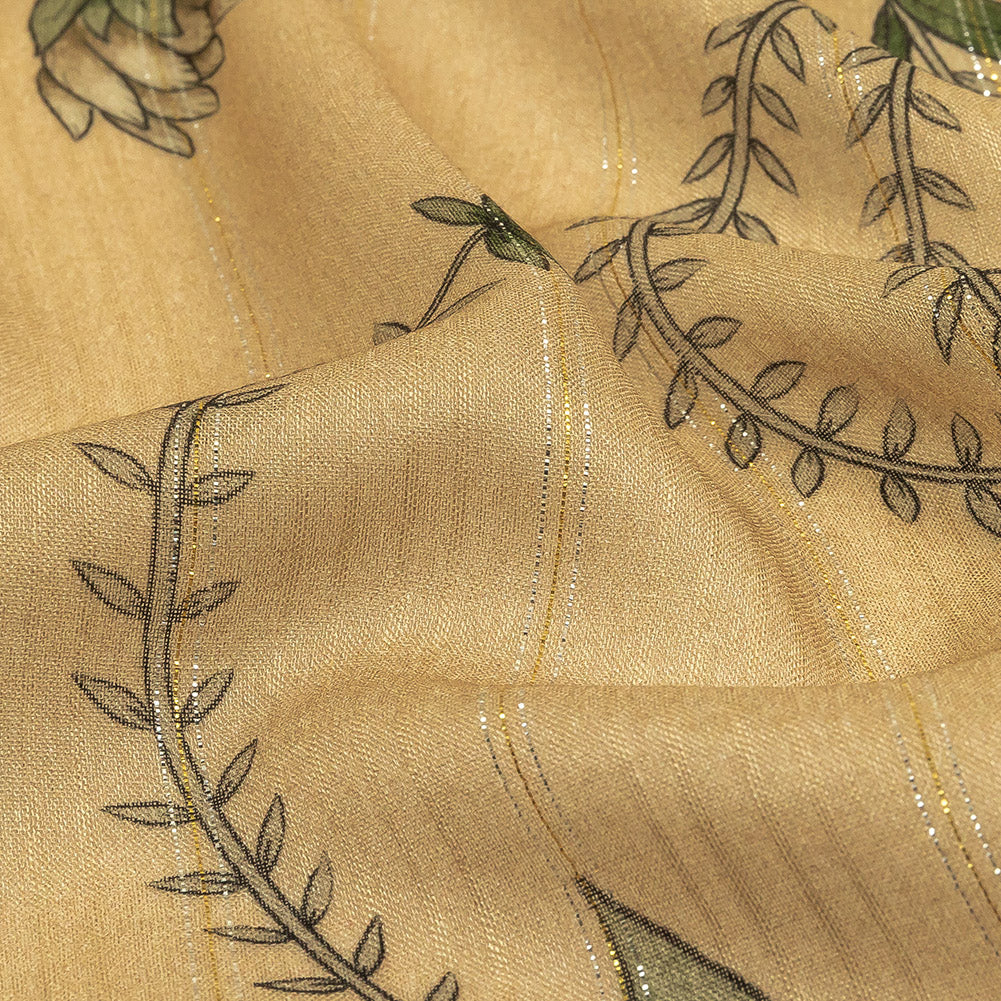 Mood Exclusive Vines Victorious Metallic Pinstriped Viscose Dobby - Joann Fabrics