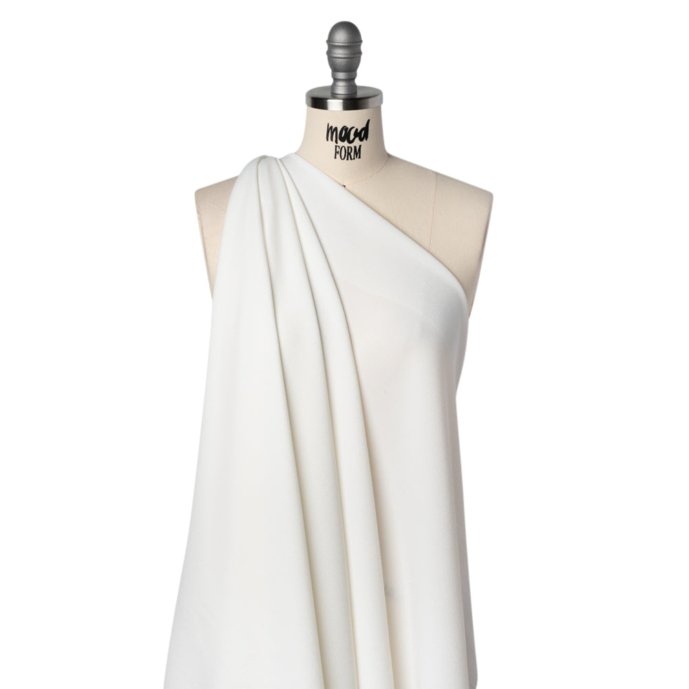 Stretch Polyester Crepe - Off White - Designer Deadstock - Joann Fabrics