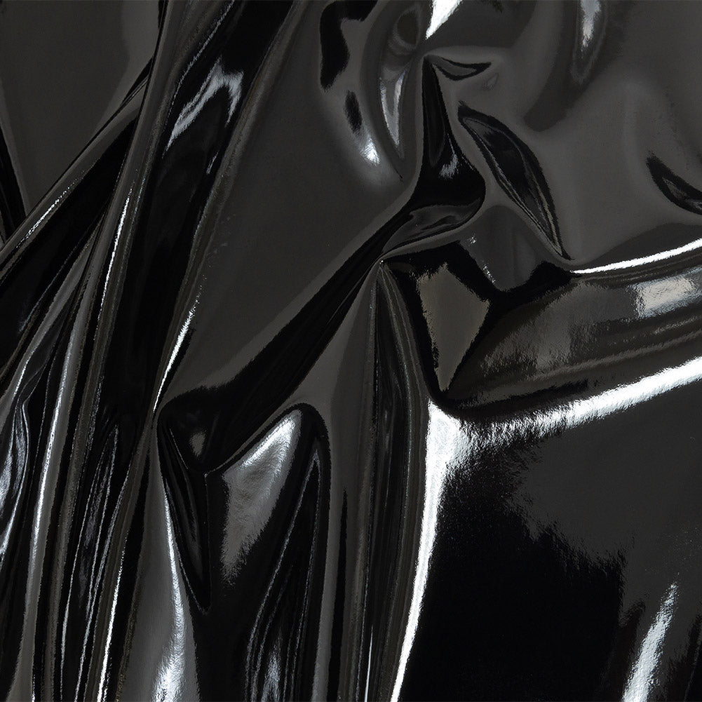 Lightweight Faux Patent Leather - Black - Fortaleza Collection - Joann Fabrics