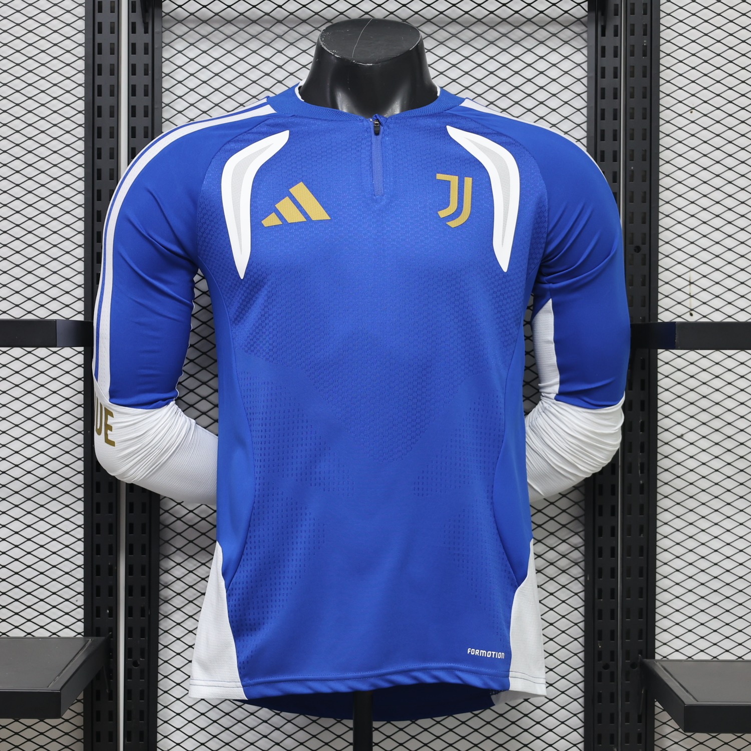 Juventus 26-27 Blue Long Sleeves Training Jersey - Player Version - UnitedFutballJersey