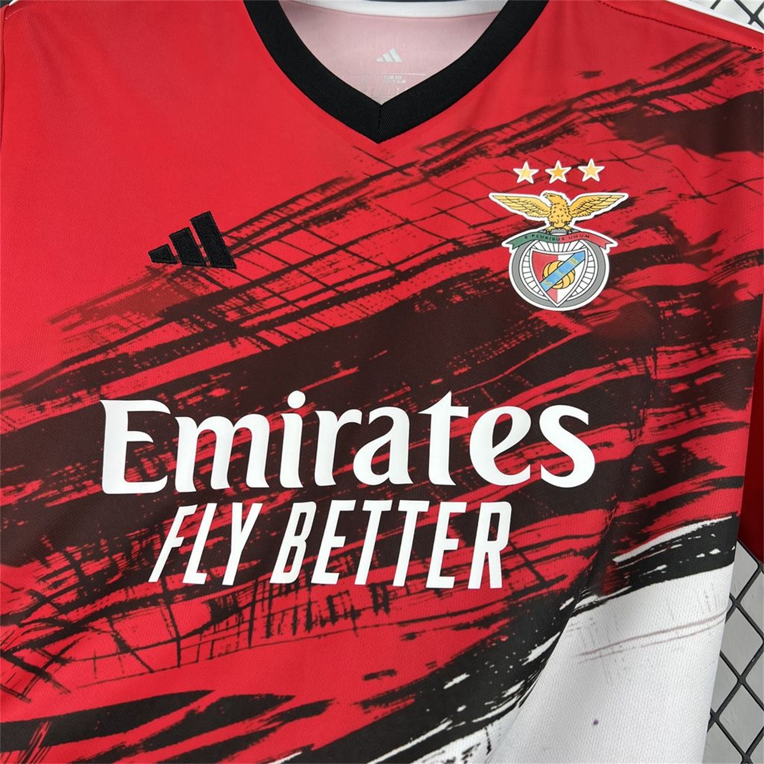Benfica 26-27 Red Black Pre-Match Jersey - Fans Version - UnitedFutballJersey