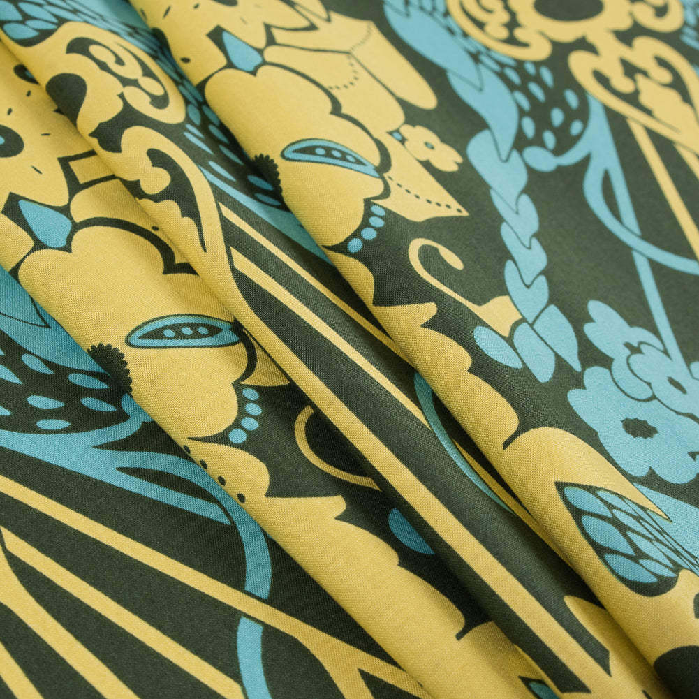 Green and Yellow Large-Scale Floral Printed Cotton Woven - Joann Fabrics