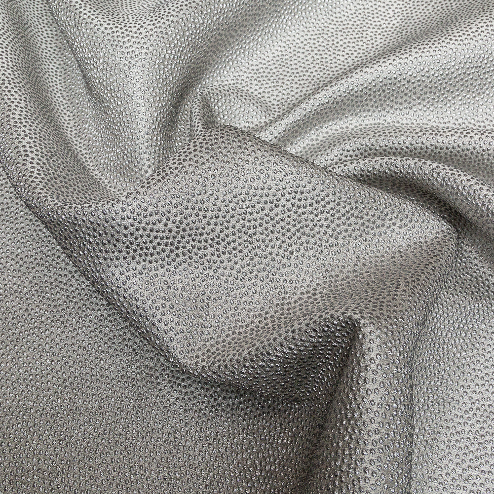 Metallic Silver Cheetah Spotted Luxury Brocade - Joann Fabrics