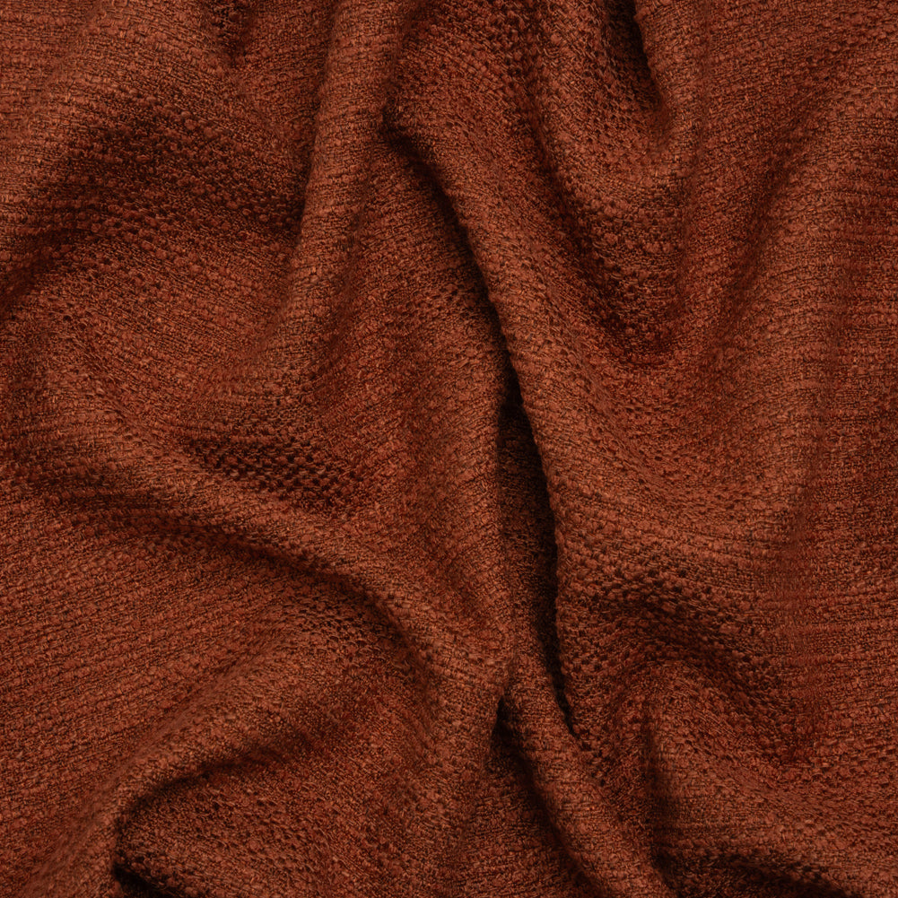 Textured Recycled Polyester Woven - Paprika Boucle Stripes - British Imported - Joann Fabrics
