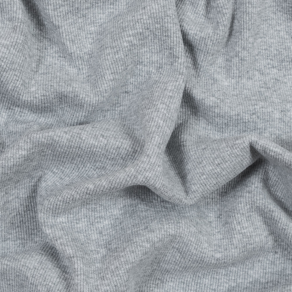 Heathered Light Gray Tubular Cotton Rib Knit - Joann Fabrics