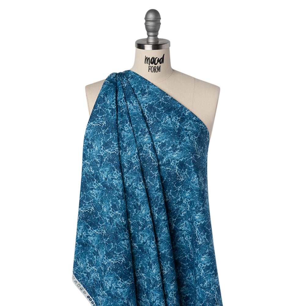 Printed Quilting Cotton by Northcott Studio - Dark Blue Rushing Water - Naturescapes Collection - Joann Fabrics