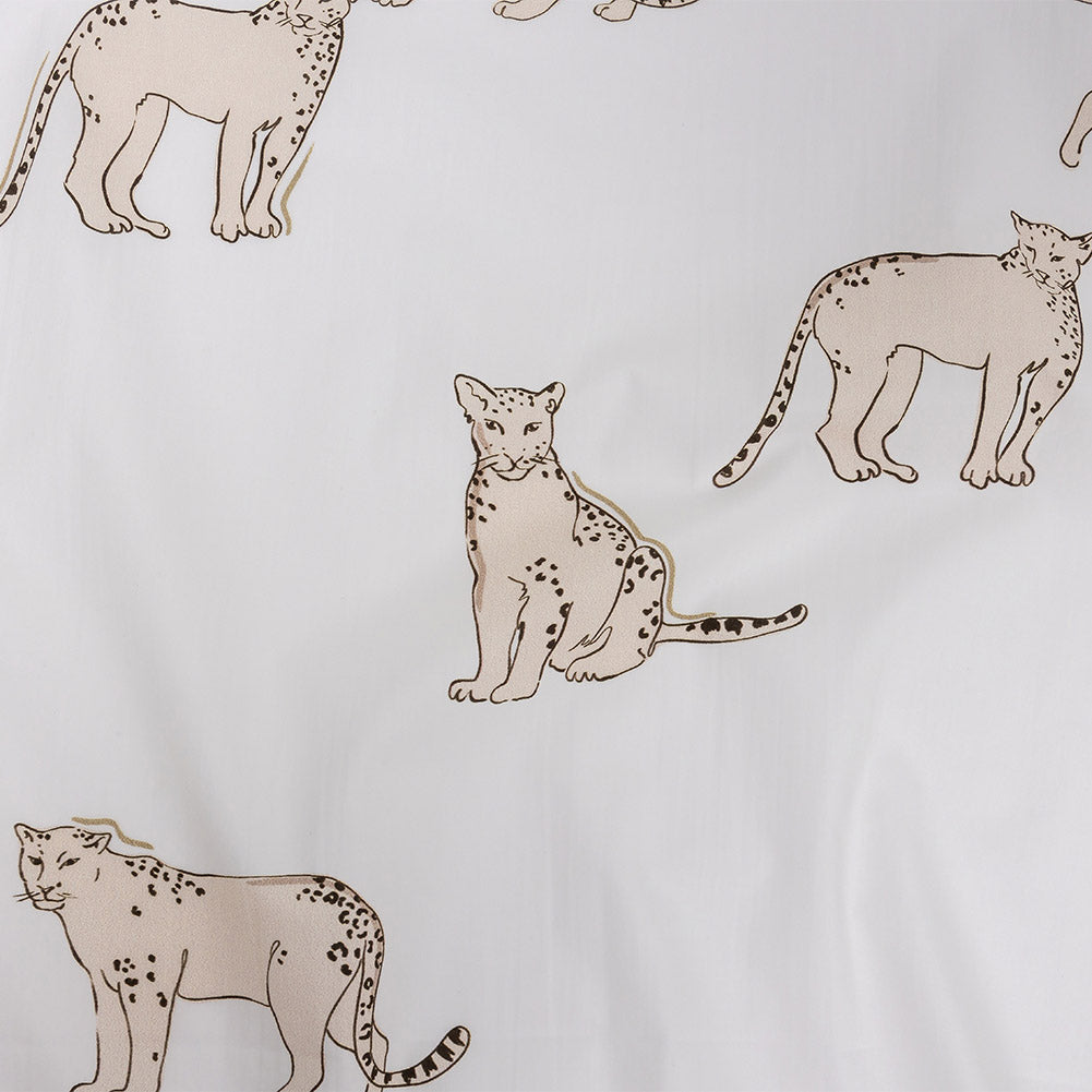 Mood Exclusive Beige Leopards of Languor Cotton Poplin - Joann Fabrics