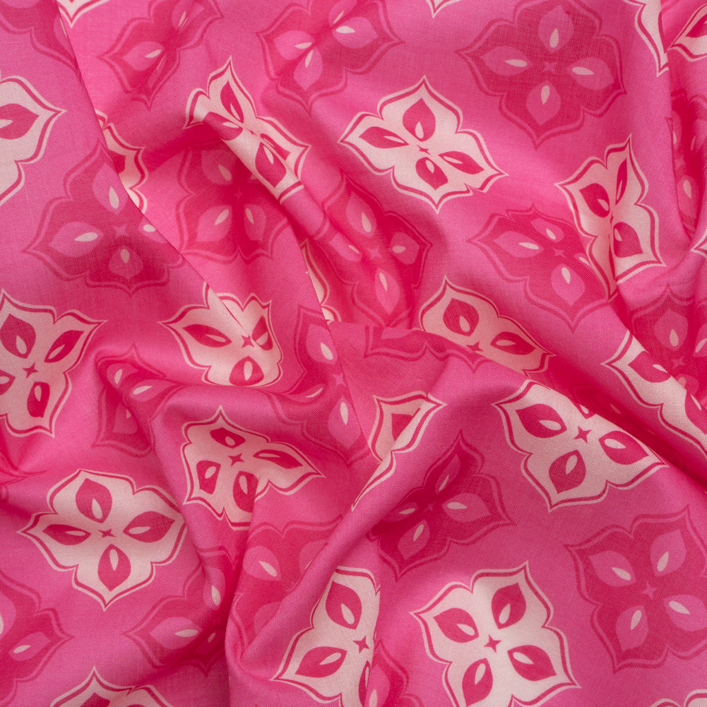 Mood Exclusive Pink Clover Lover Cotton Voile - Joann Fabrics