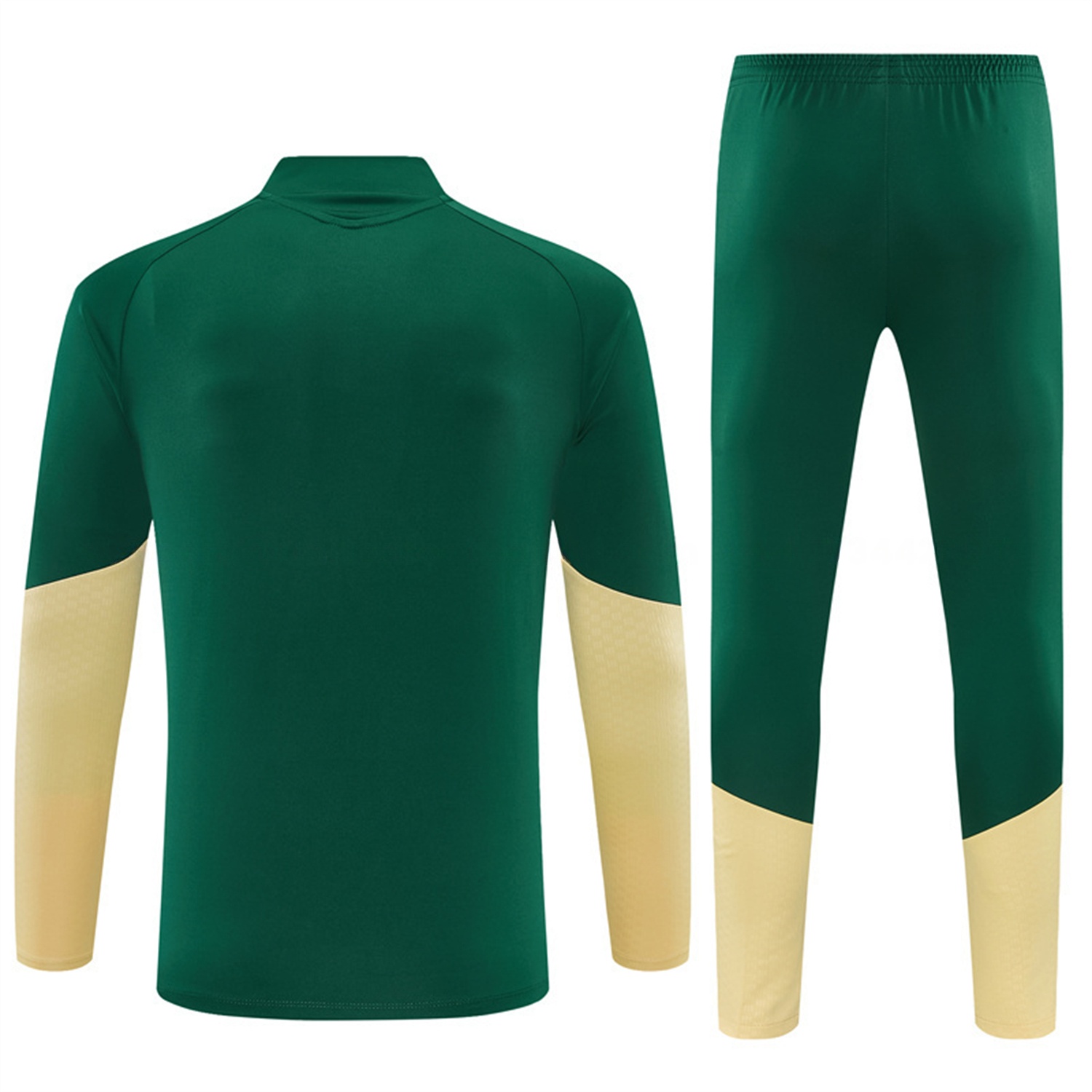 Real Madrid 26-27 Kids Long Sleeves Training Set - Green Top And Green Pants - UnitedFutballJersey