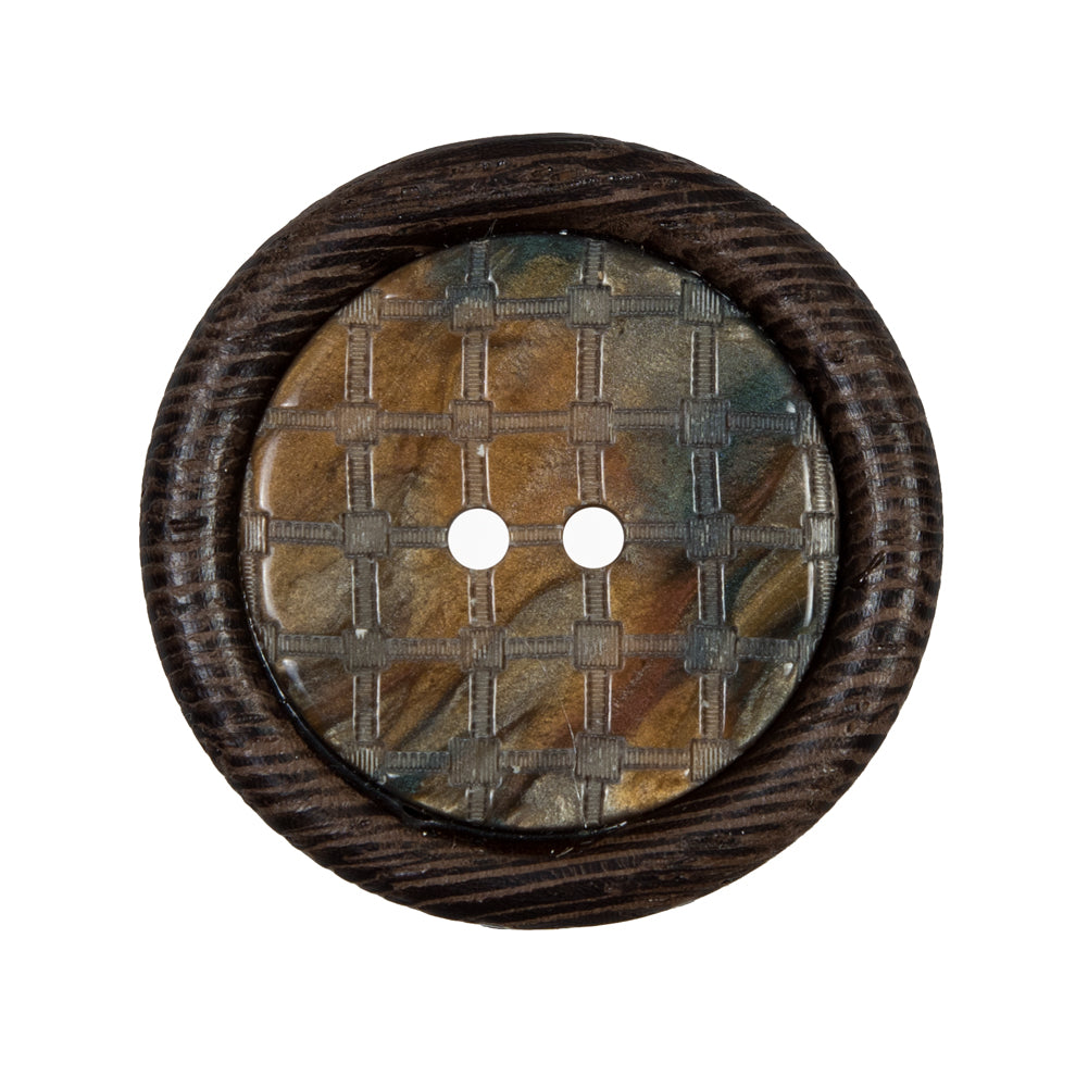Brown Wooden 2-Hole Button - 42L/27mm - Joann Fabrics