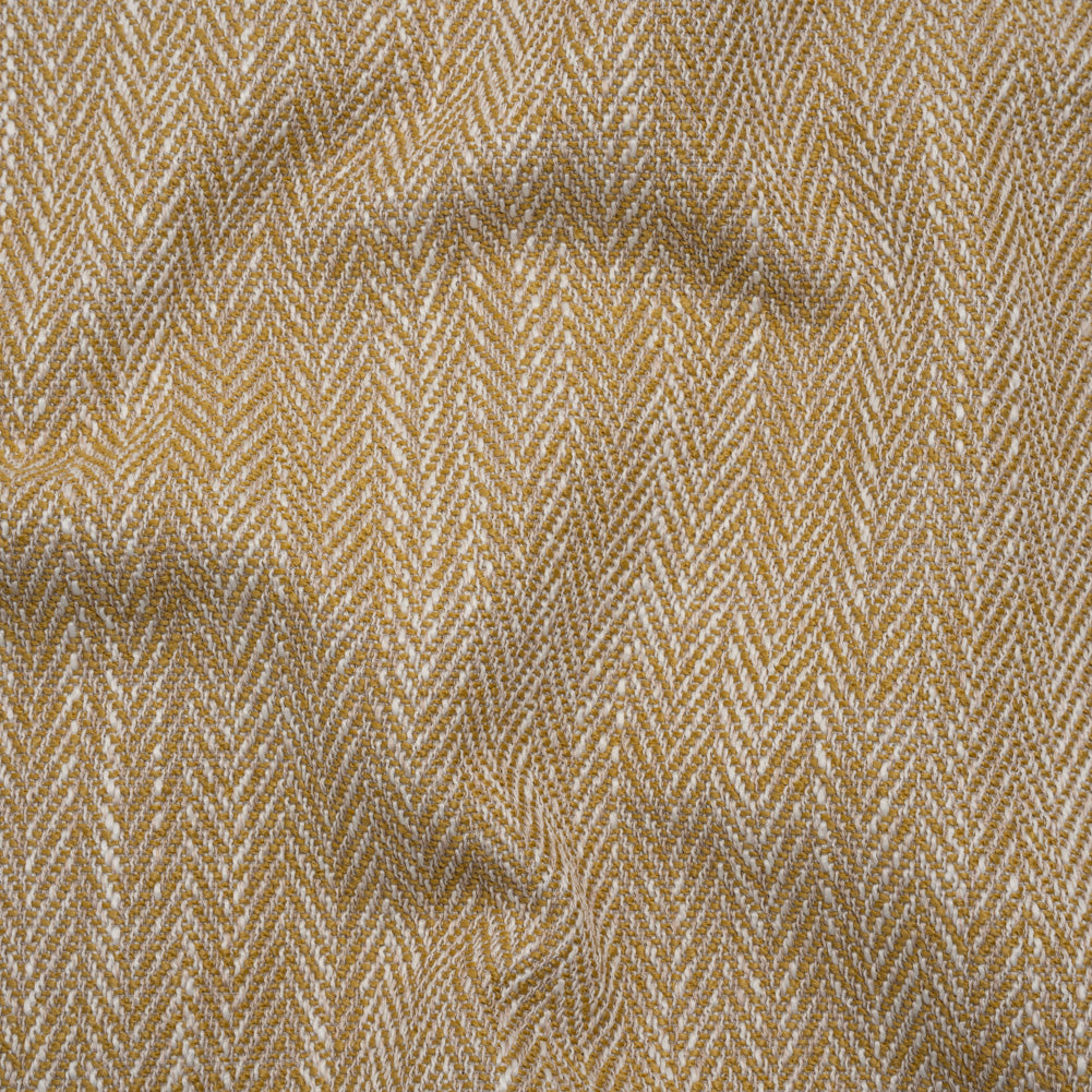 Recycled Polyester Home Decor Twill - Ochre Herringbone - British Imported - Joann Fabrics
