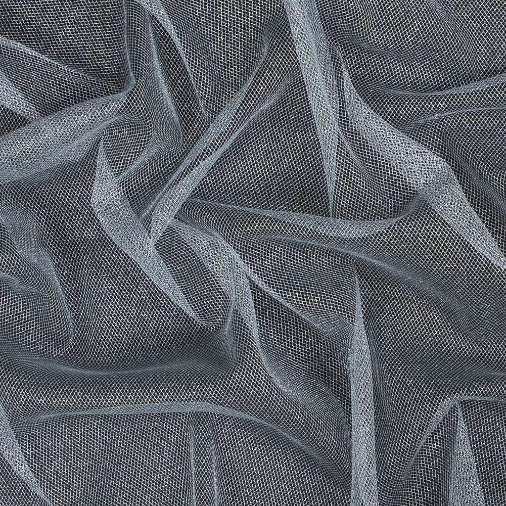 Metallic Tulle - Silver on White - Joann Fabrics