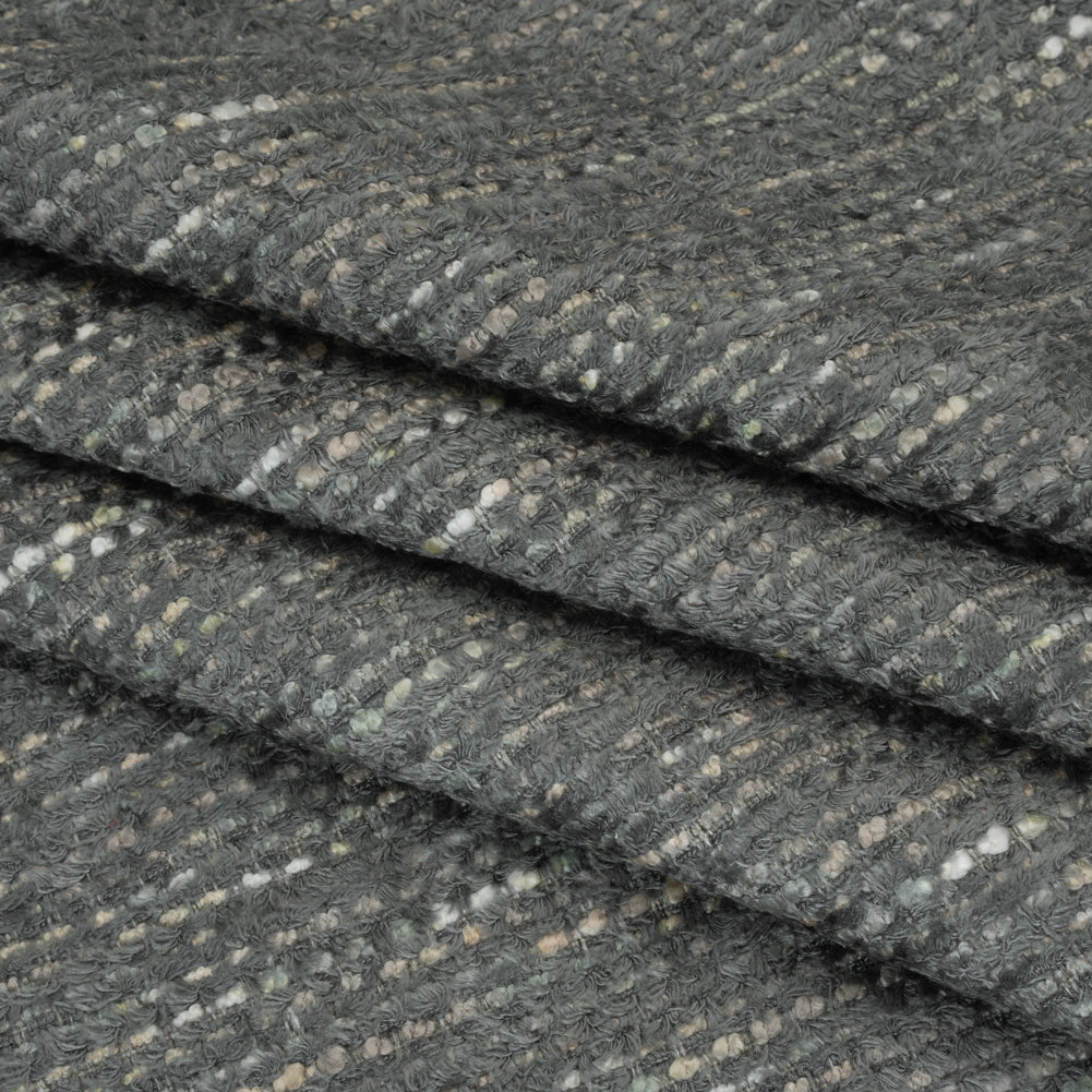 Recycled Olefin and Acrylic Upholstery Boucle and Chenille Tweed - Storm Stripes - Virginia Collection - Joann Fabrics