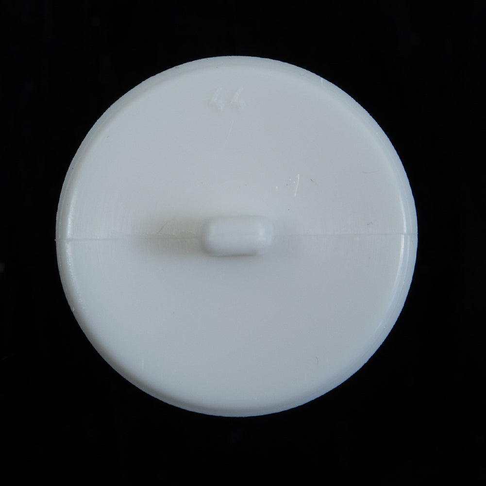 Italian White Beveled Shank Back Button - 44L/28mm - Joann Fabrics