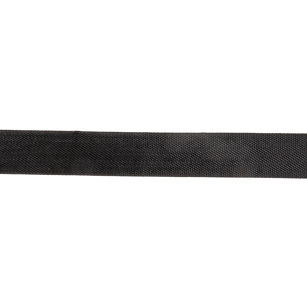 Black Bean Woven Edge Rayon Seam Binding - 0.5