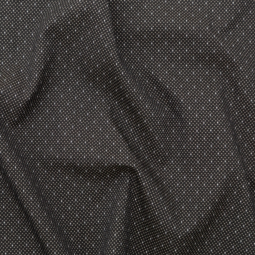Italian Black and French Taupe Diamond Stretch Jacquard - Joann Fabrics