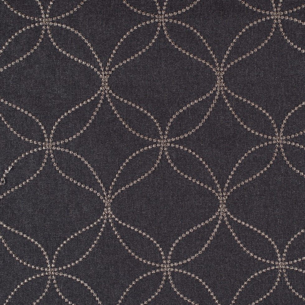 Onyx Embroidered Geometric 