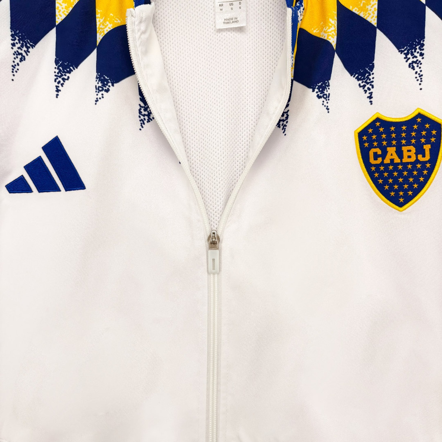 Boca Juniors 26-27 White Blue Yellow Travel Windbreaker Jacket - UnitedFutballJersey