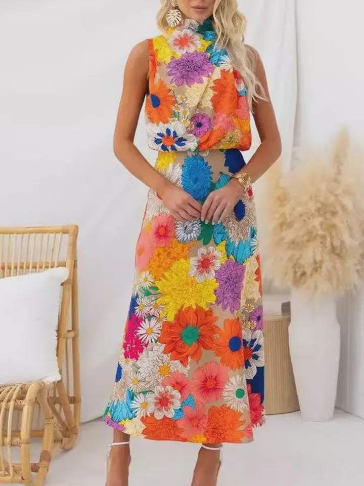 Eve Halter Neck Maxi dress