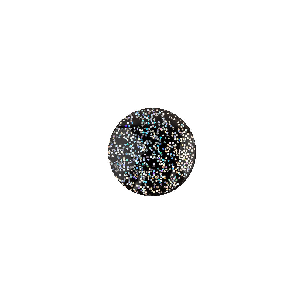 Black Rainbow Glitter Translucent Shank Back Button - 18L/11.5mm - Joann Fabrics