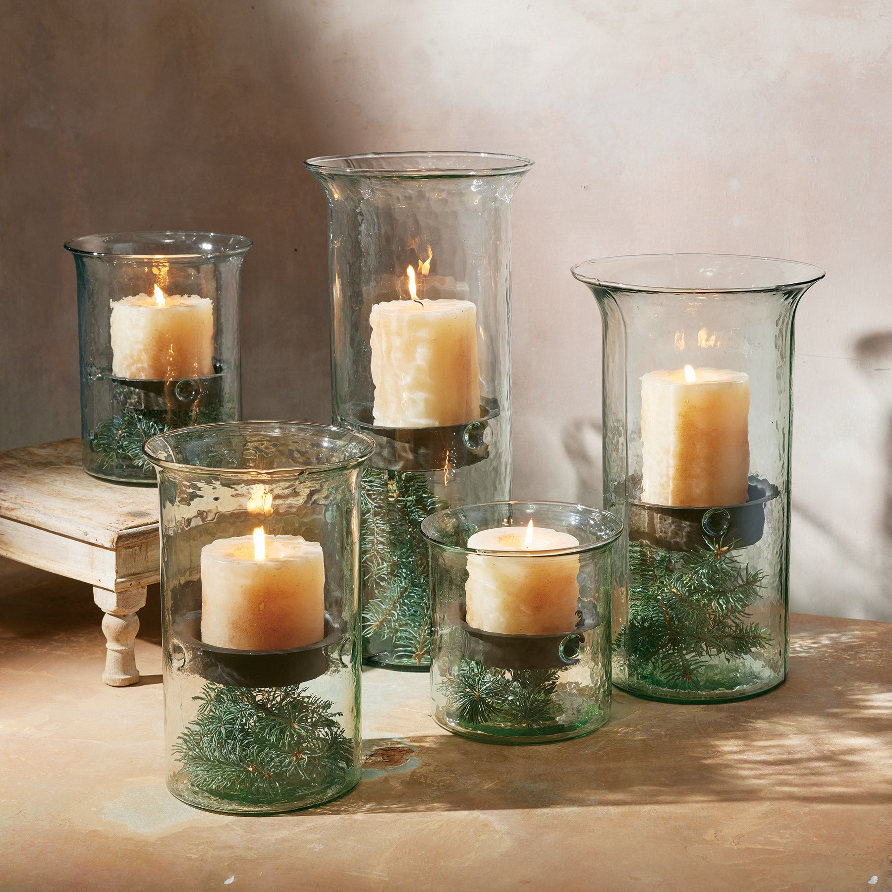 Blown Glass Hurricane - Blair Catalog