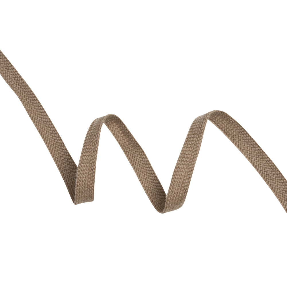 Coffee Wool Braided Tape - 0.5